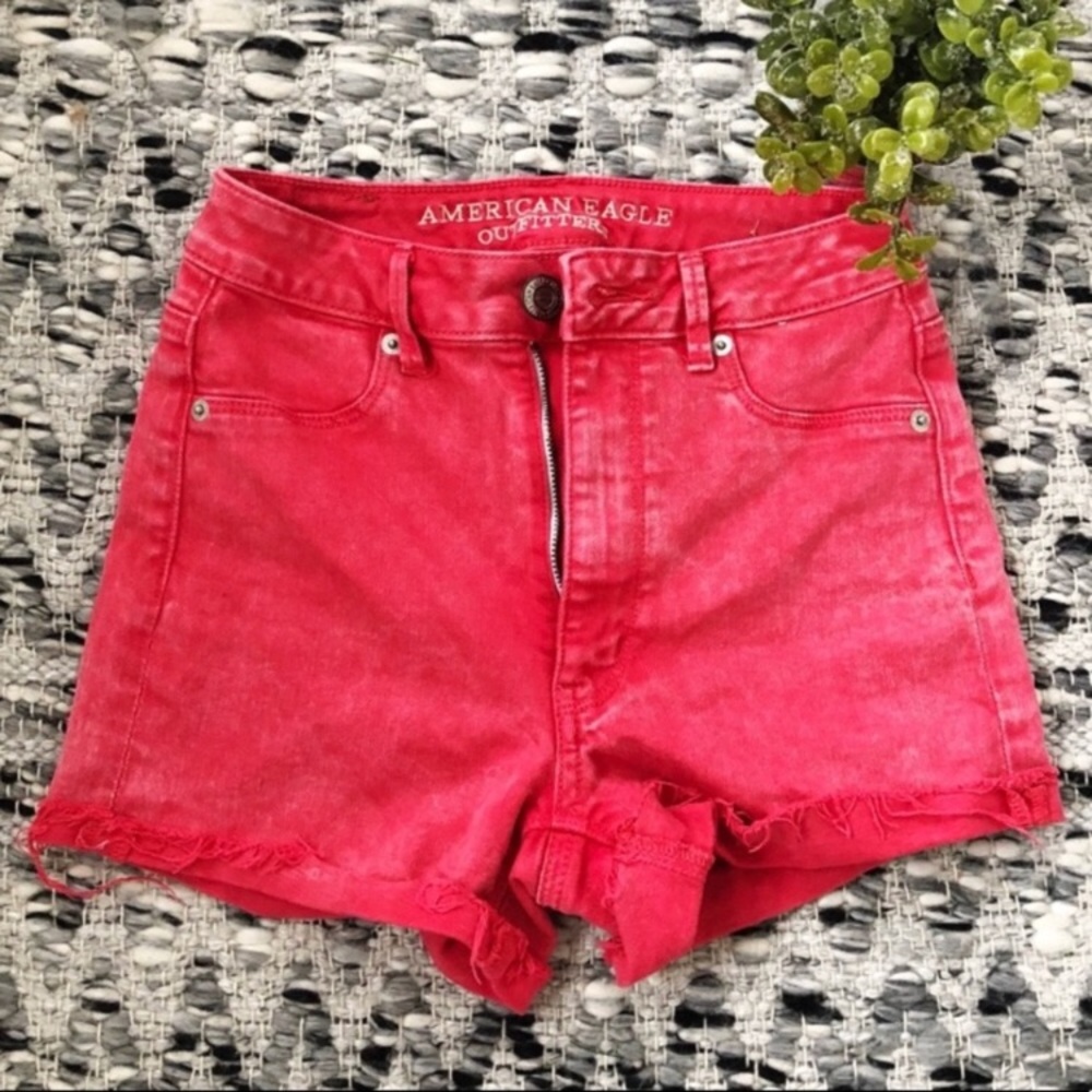 AEO High-Waisted Denim Shorts